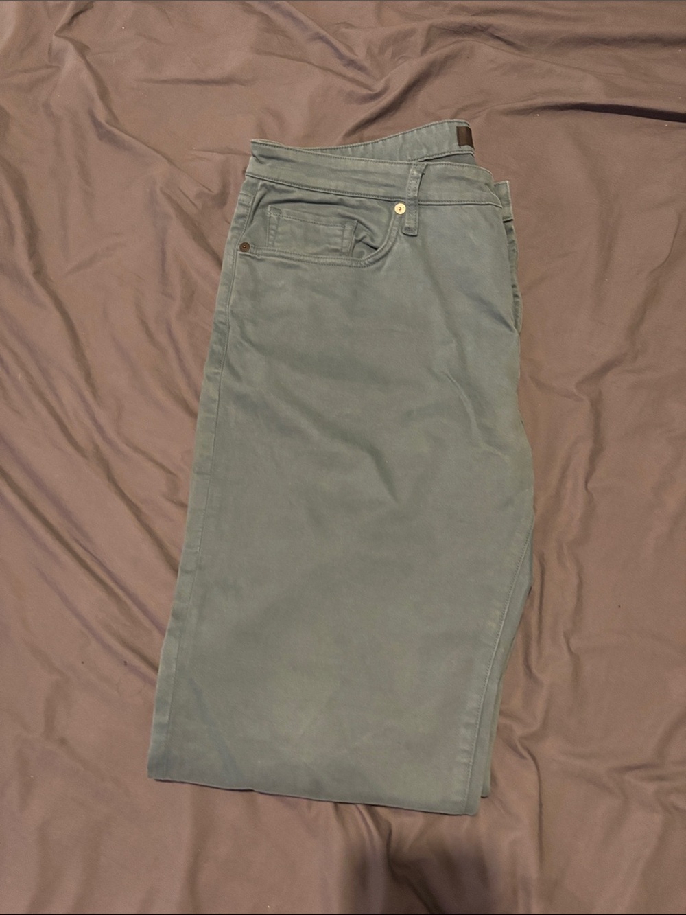 J Brand Straight Jeans in Sage Green